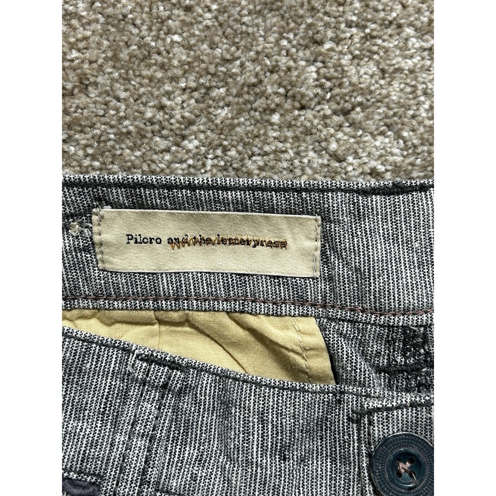 Pilcro and the Letterpress‎ Pants Women's 2 Linen Blend Preppy Wide Leg Pants - Picture 4 of 7